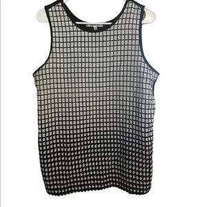 Black and white blouse